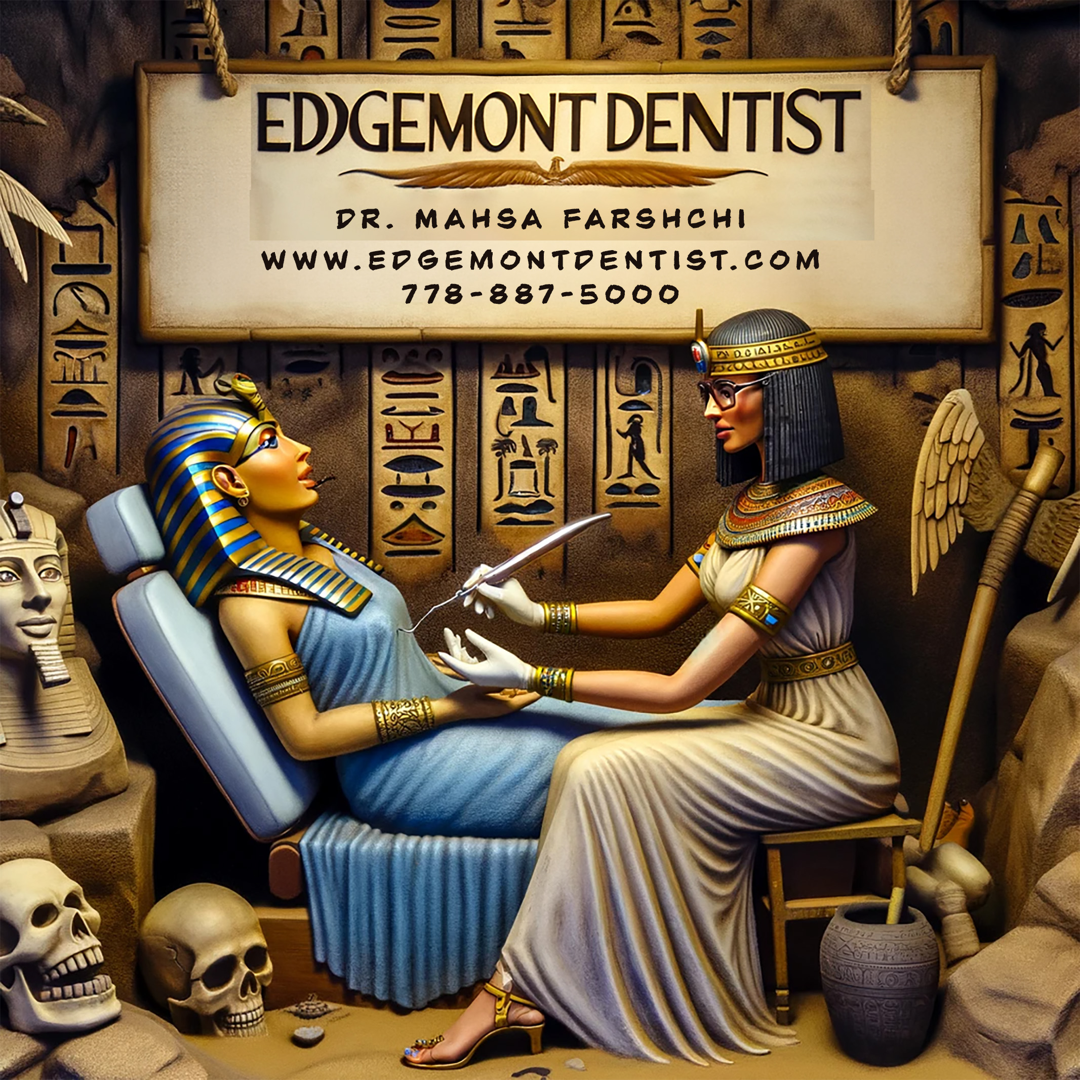Exploring the Roots of Dentistry: Ancient Egyptian Practices and the Modern Expertise of Dr. Mahsa Farshchi at Edgemont Dentist
